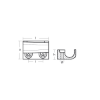 Yamaha block anode for bracket - Placca per supporto motore Yamaha