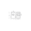 Yamaha Lower unit anode -Cubo con foro Yamaha