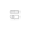 Yamaha Small anode for crankcase cylinder - Anodo interno per motore Yamaha