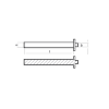 Yamaha Small anode for crankcase cylinder - Anodo interno per motore Yamaha