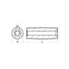 Yamaha Small anode for crankcase cylinder - Anodo interno per motore Yamaha