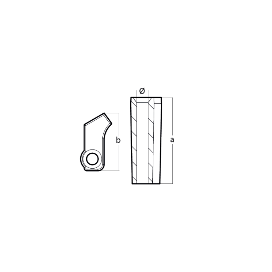 Yamaha Small anode for crankcase cylinder - Anodo interno per motore Yamaha