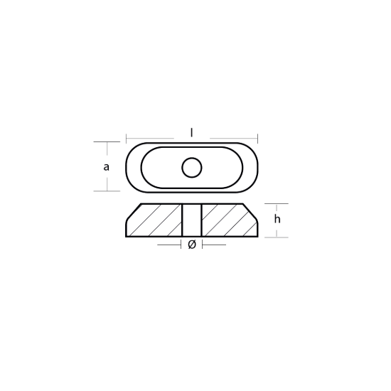 Suzuki small plate for  Suzuki gear case - Piastrina per fuoribordo Suzuki