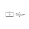 Honda wedge anode - Anodo a cuneo Honda