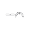 Selva Horseshoe anode - Placca curva per Motori Selva - bassa