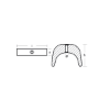 Selva Horseshoe anode - Placca curva per Motori Selva - alta