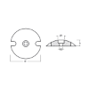 Alamarine Jet disc anode  -  Disco per motori Alamarine Jet