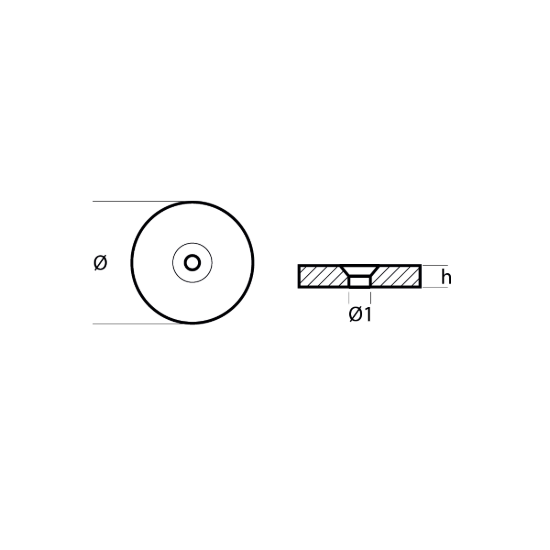 Frigoboat anode for water filter