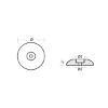 Disc anode single Ø110mm Heavy
