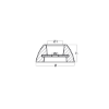 Disc anode single Ø70mm with steel insert