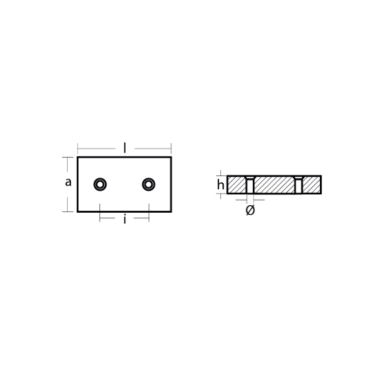 Plate for Flaps 110x67x20 H.C. 57