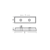 Bennet trim tab anode 1 anode only