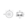 Vetus round anode with steel insert Ø78 H45