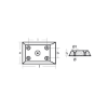 Plate for Hulls 122x81x20 - 5 holes