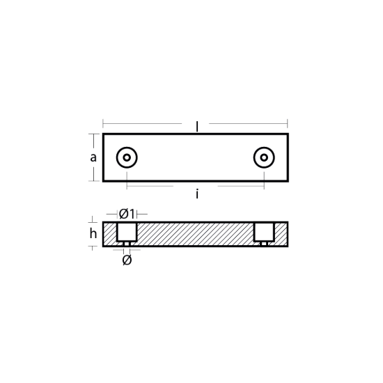 Riva Plate for Flaps  217x60x30 H.C.160
