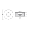 Disc anode for Stern 120*25mm