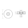 Disc anode for Stern 138*40