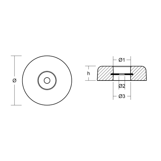 Disc anode for Stern 138*40