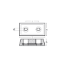 Hull Anode 200x100x50 with slotted holes