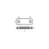 Bolt-on anode for Hull 282x110x35 H.C. 200