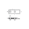 Bolt-on anode for fastt Hull 210x70x25 H.C. 80