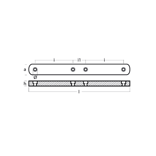 Anode strip for fast boats 395x40x25