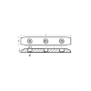 Bolt-on anode for Hull 3holes L=500