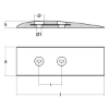 Bolt on anode Wing series 390x185x30 H.C.100