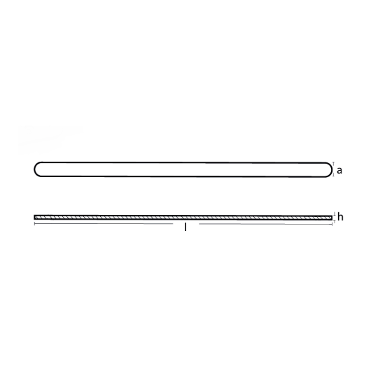 Anode strip for fast boats 1000x50x10