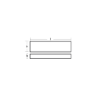 Bolt-on anode for Hull 490x48x20 without holes