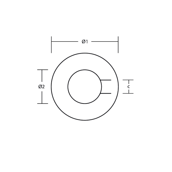 Stainless Steel washer for Radice type prop anode 30