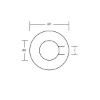 Stainless Steel washer for Radice type prop anode 35