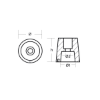 Reggiani prop nut shaft Ø60