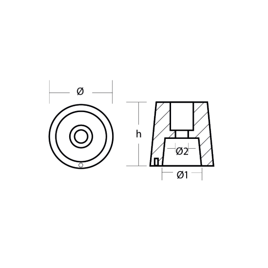 Reggiani prop nut shaft Ø60