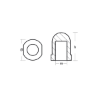 Propeller Nut internal thread M30