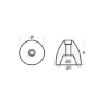 Riva propeller nut replacement for shaft Ø35-50