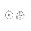 MTF propeller nut replacement for shaft Ø35-50