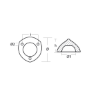 Compatible Max Prop - 3 holes propeller anode Ø84