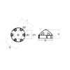 Compatible Max Prop - 6 holes prop anode MP70R