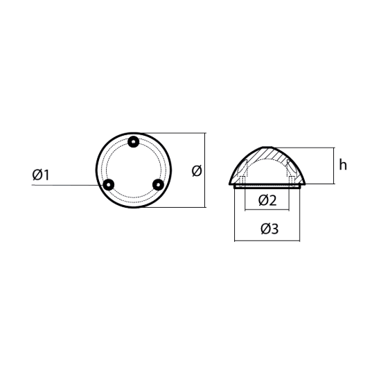 Variprop propeller nut DF-112