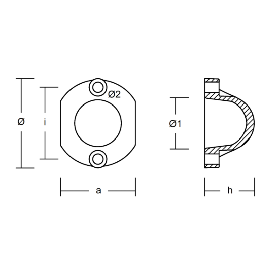Autoprop propeller anode H20
