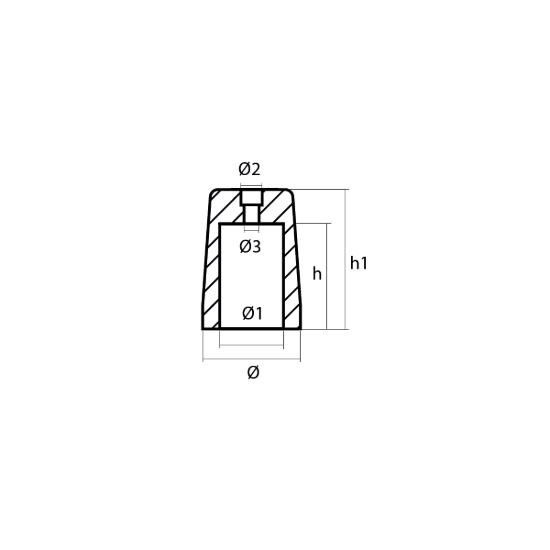 Azbe propeller anode Ø63