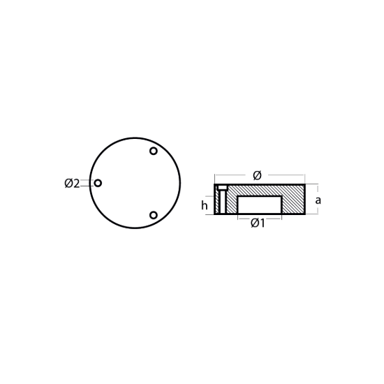 Cortese propeller anode Ø150