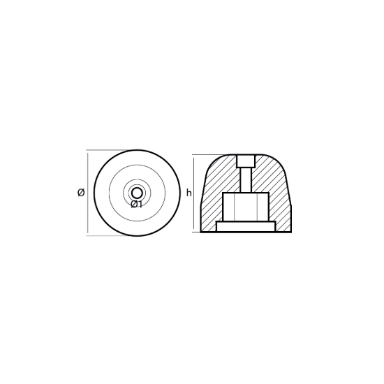 Leopard propeller nut