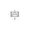 Riva propeller nut Ø155 Riva Mercurius II