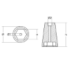 Thruster propeller anode