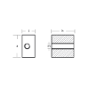 Johnson-Evinrude Gearcase Anode - Anodo a cubo per motori Omc-Johnson-Evinrude