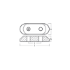 Evinrude Gearcase anode - Piastrina per fuoribordo Johnson - Evinrude
