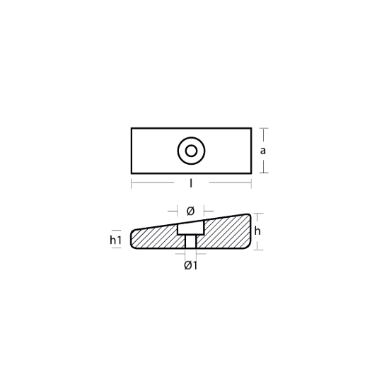 Honda wedge anode - Anodo a cuneo Honda