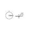 Honda trim tab anode - Pinna per motori Honda